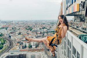 Berlin: Highest Swing in Europe - What You Get For the Price: 5 Minutes, Safety Gear, and the Roof View