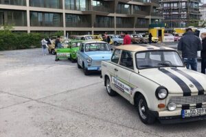 Berlin Wall Self-Drive Trabi Tour - Manual shift reality check on Berlin streets